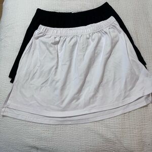 Women's Layering Cotton A-line Mini Skirt Half-Length Shirt Extender size small